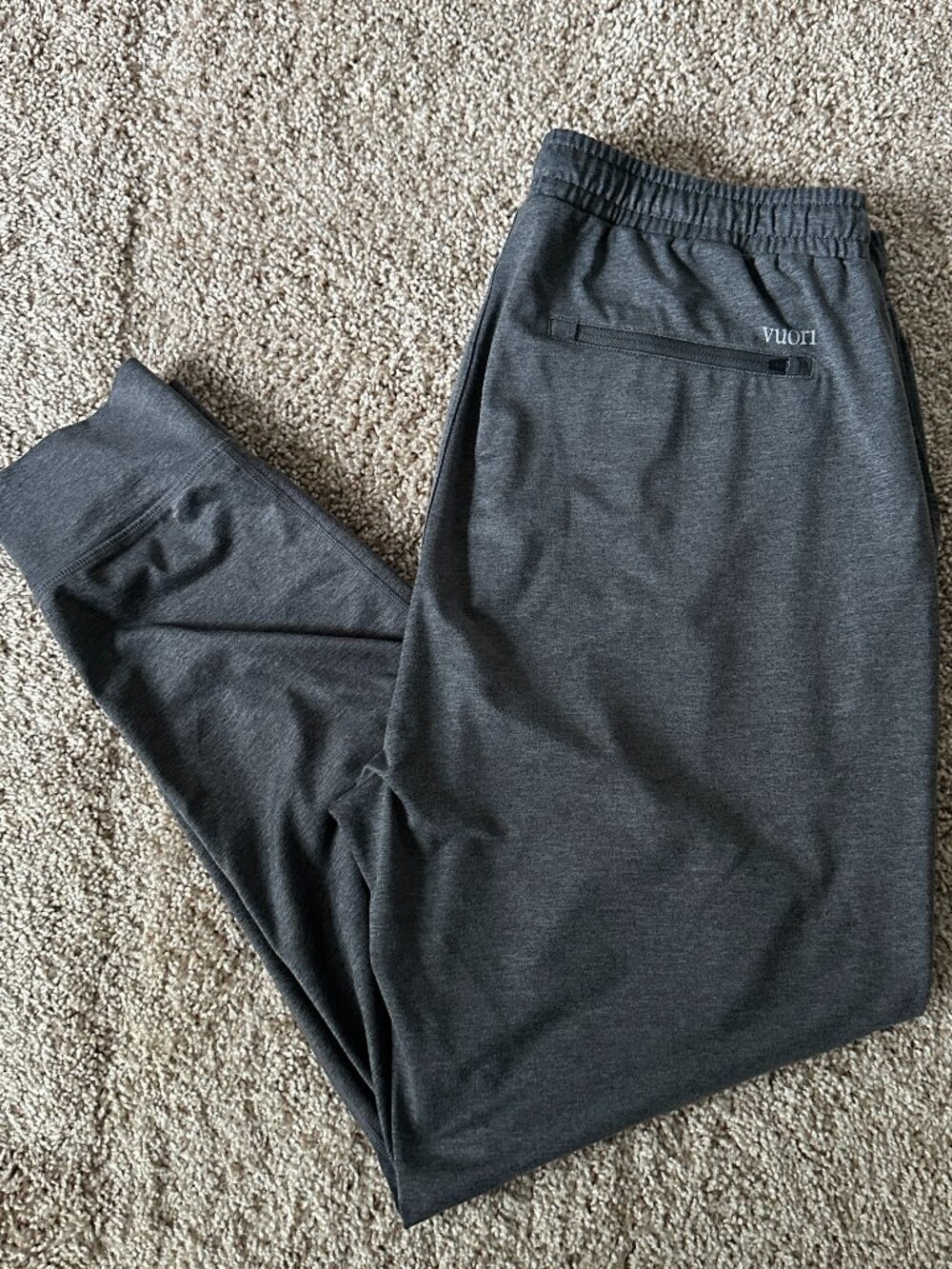 Vuori Ponto Performance Joggers - Gray - Size XL